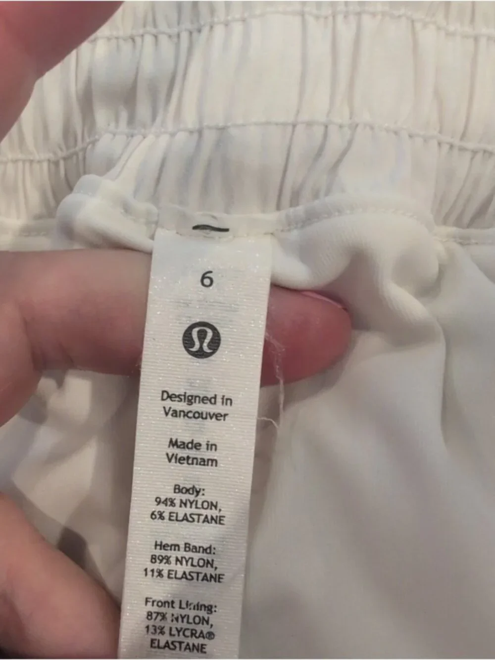 Lululemon Hotty Hot High-Rise Skirt Long White